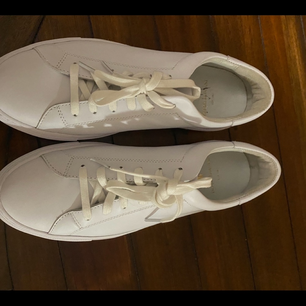 Polo by Ralph Lauren Jermain Leather Trainer White